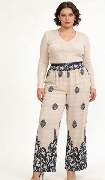 Immagine di PLUS SIZE PRINTED TROUSERS